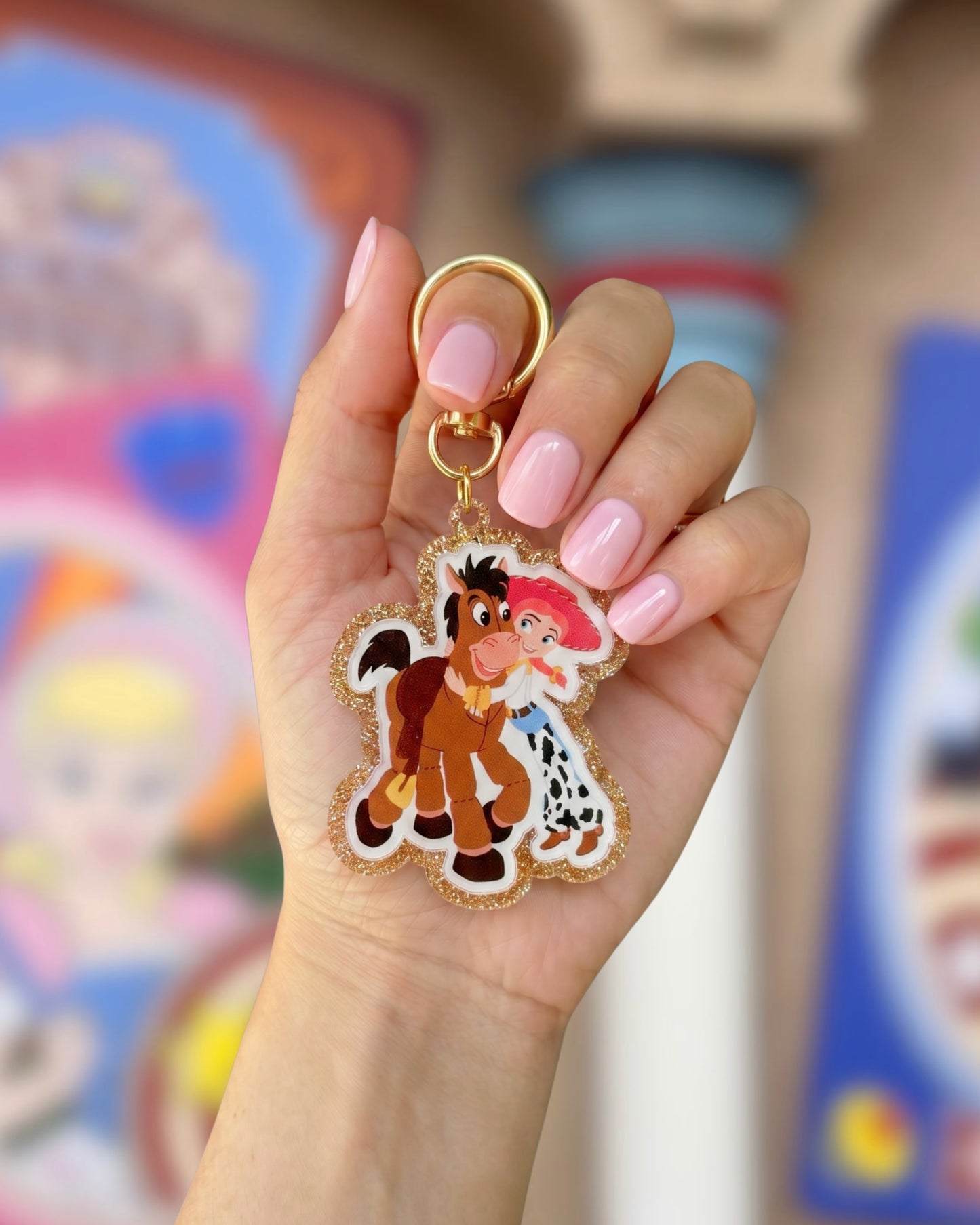 Cowgirl & Horse Bag Charm