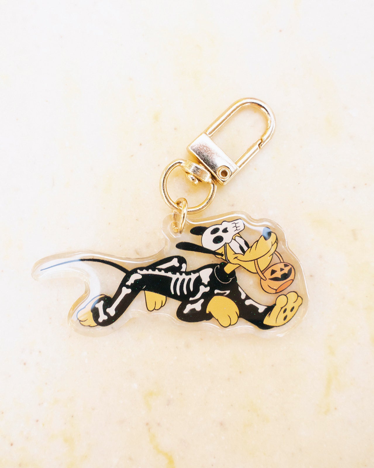 Skeleton Dog Bag Charm