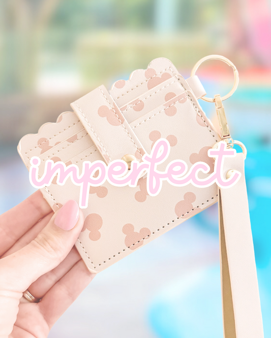 *IMPERFECT* Taupe Mini Wallet