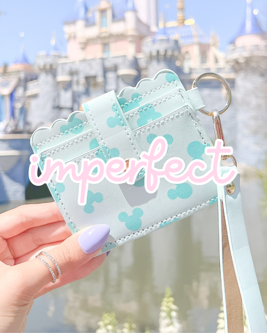 *IMPERFECT* Teal Mini Wallet