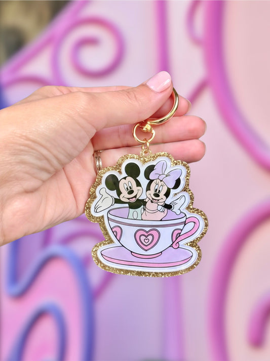 Teacup Mouse Friends Bag Charm