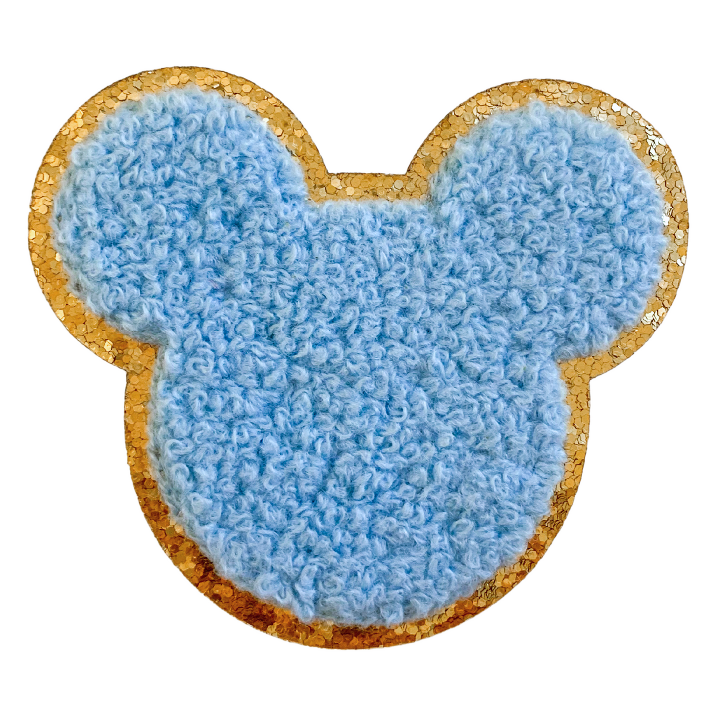 Blue Mouse Head Patch