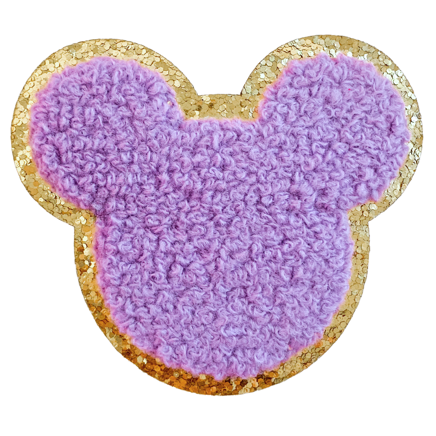 Purple Mouse Head Patch