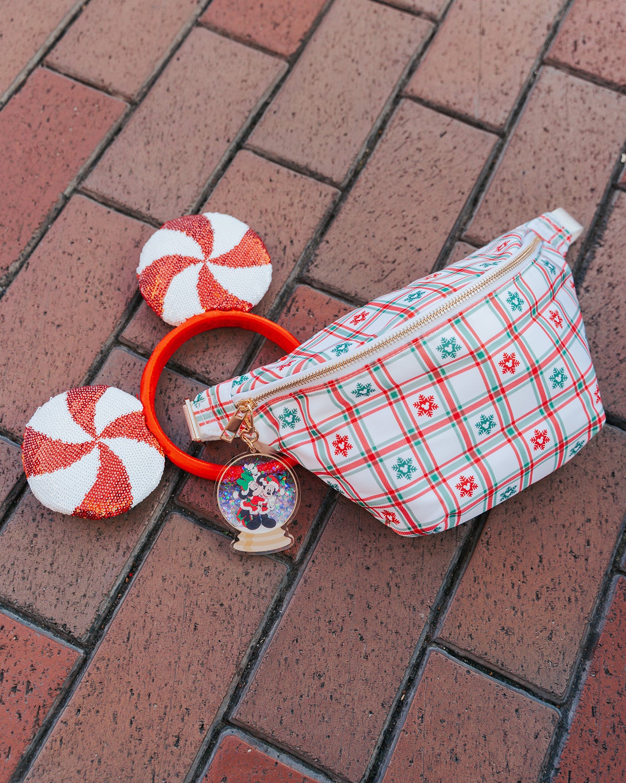 Plaid Snowflake Fanny Pack