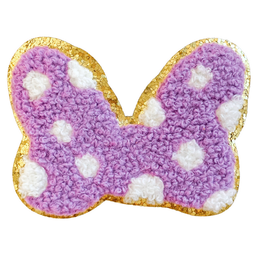 Purple Bow Patch