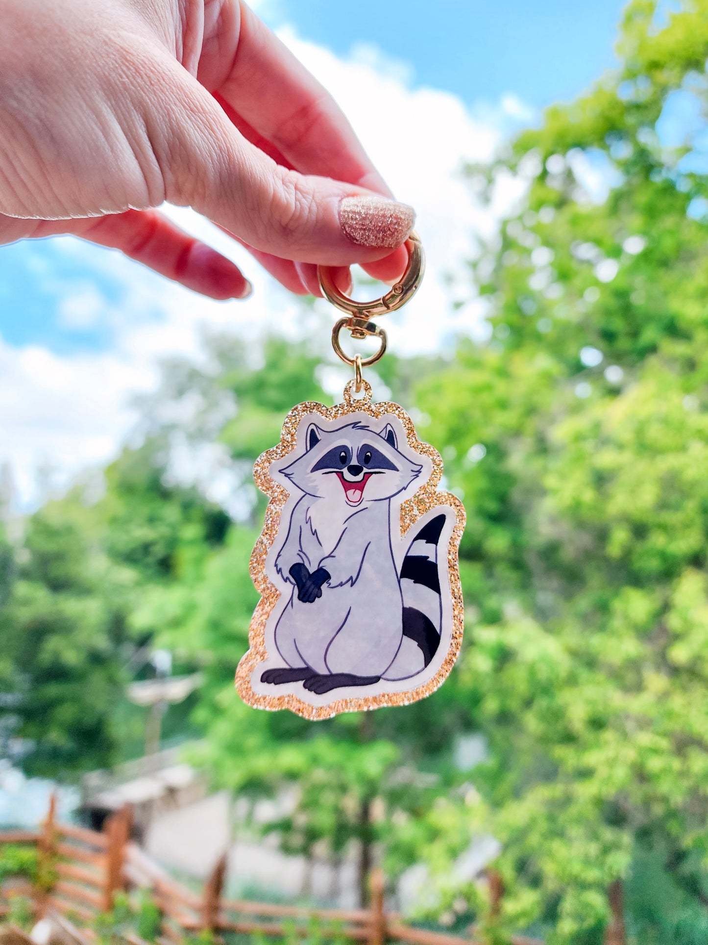 Racoon Sidekick Bag Charm