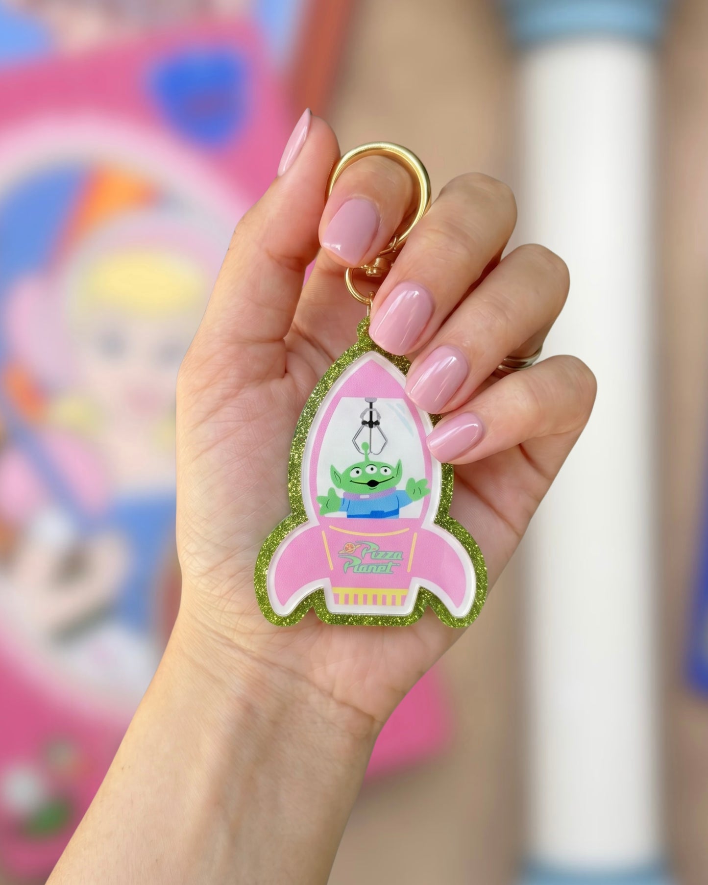 Alien Spaceship Bag Charm