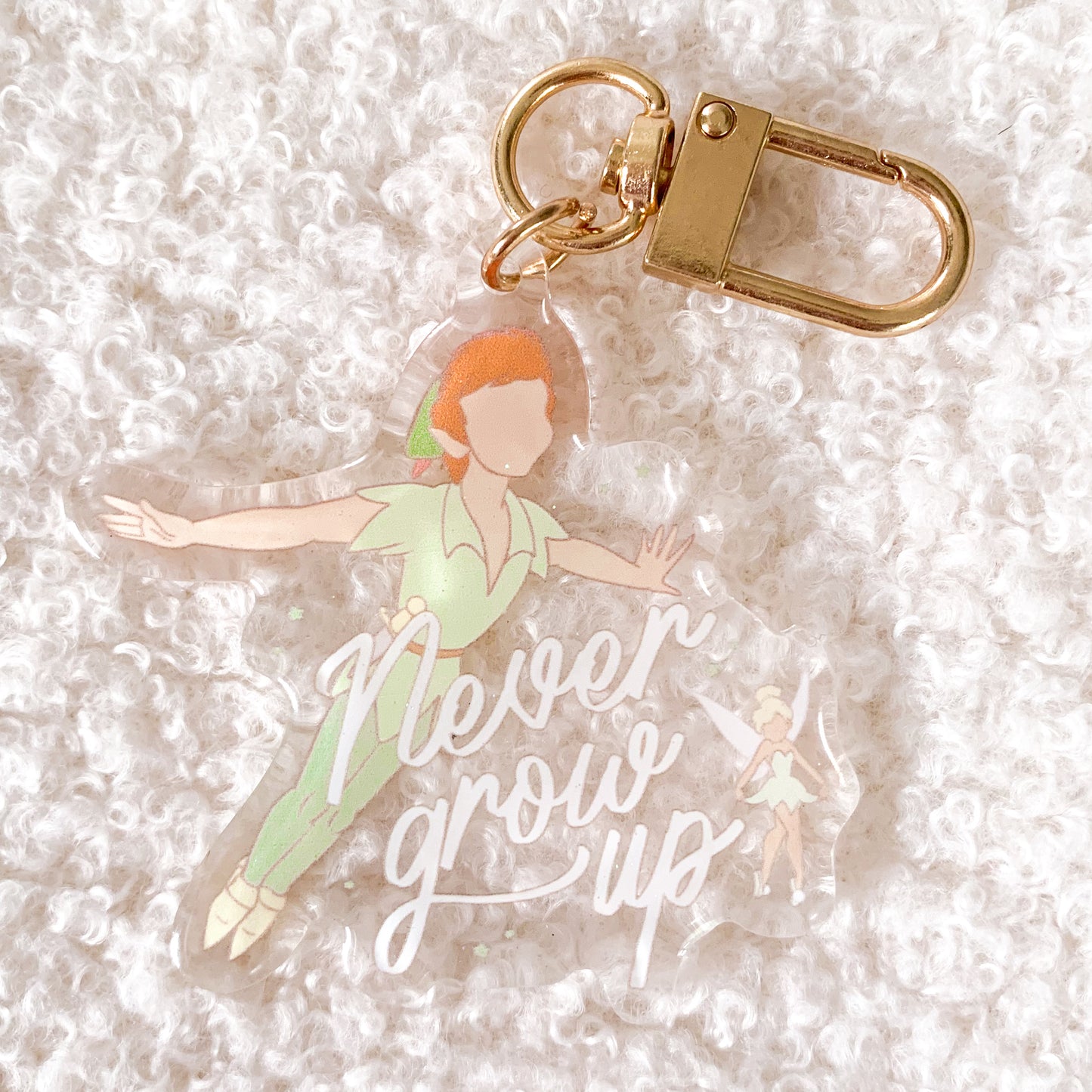 Never Grow Up Bag Charm