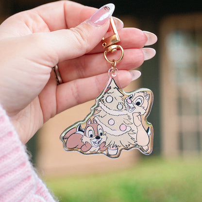 Christmas Chipmunks Bag Charm