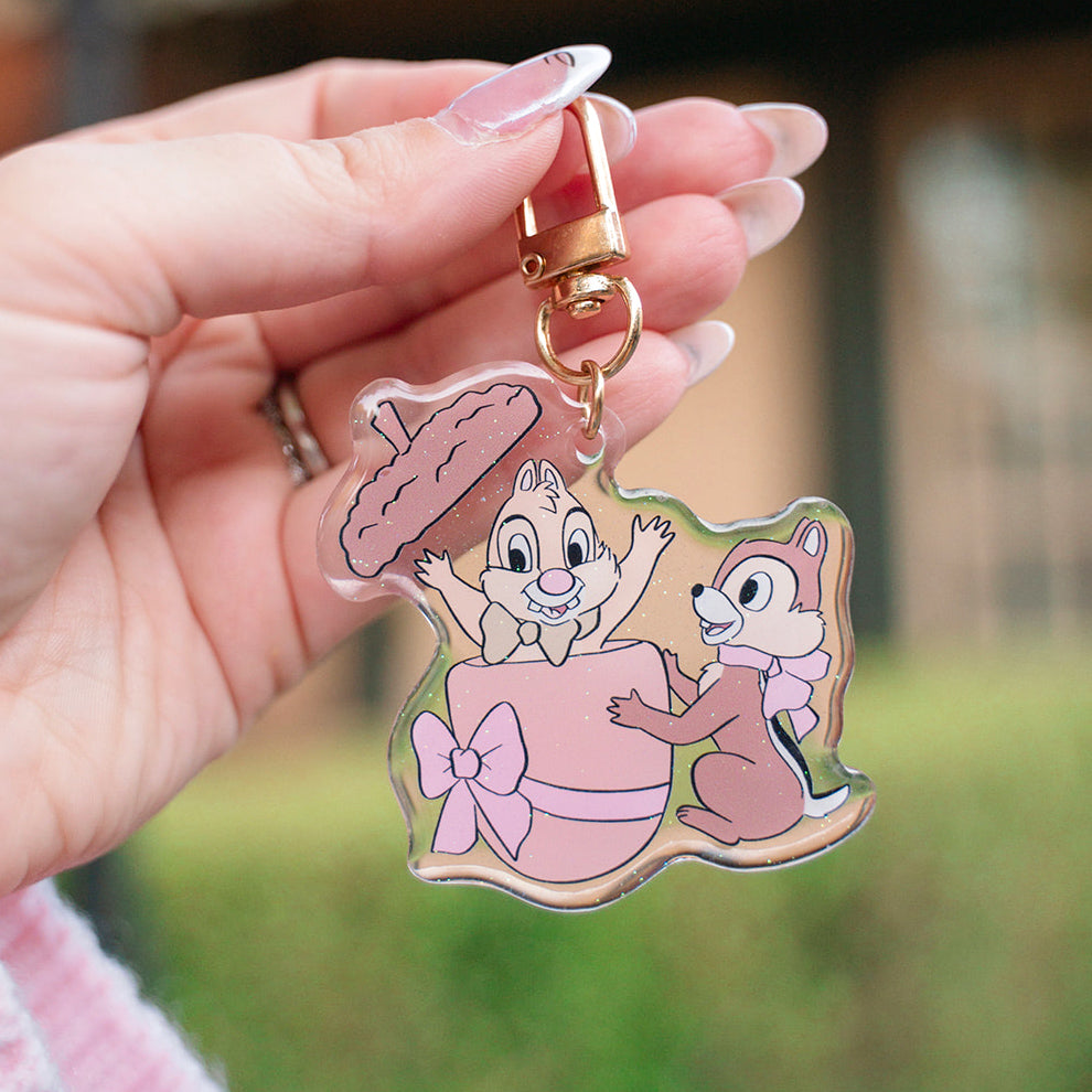 Acorn Chipmunks Bag Charm