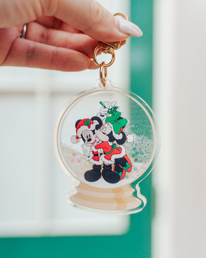 Snow Globe Shaker Bag Charm