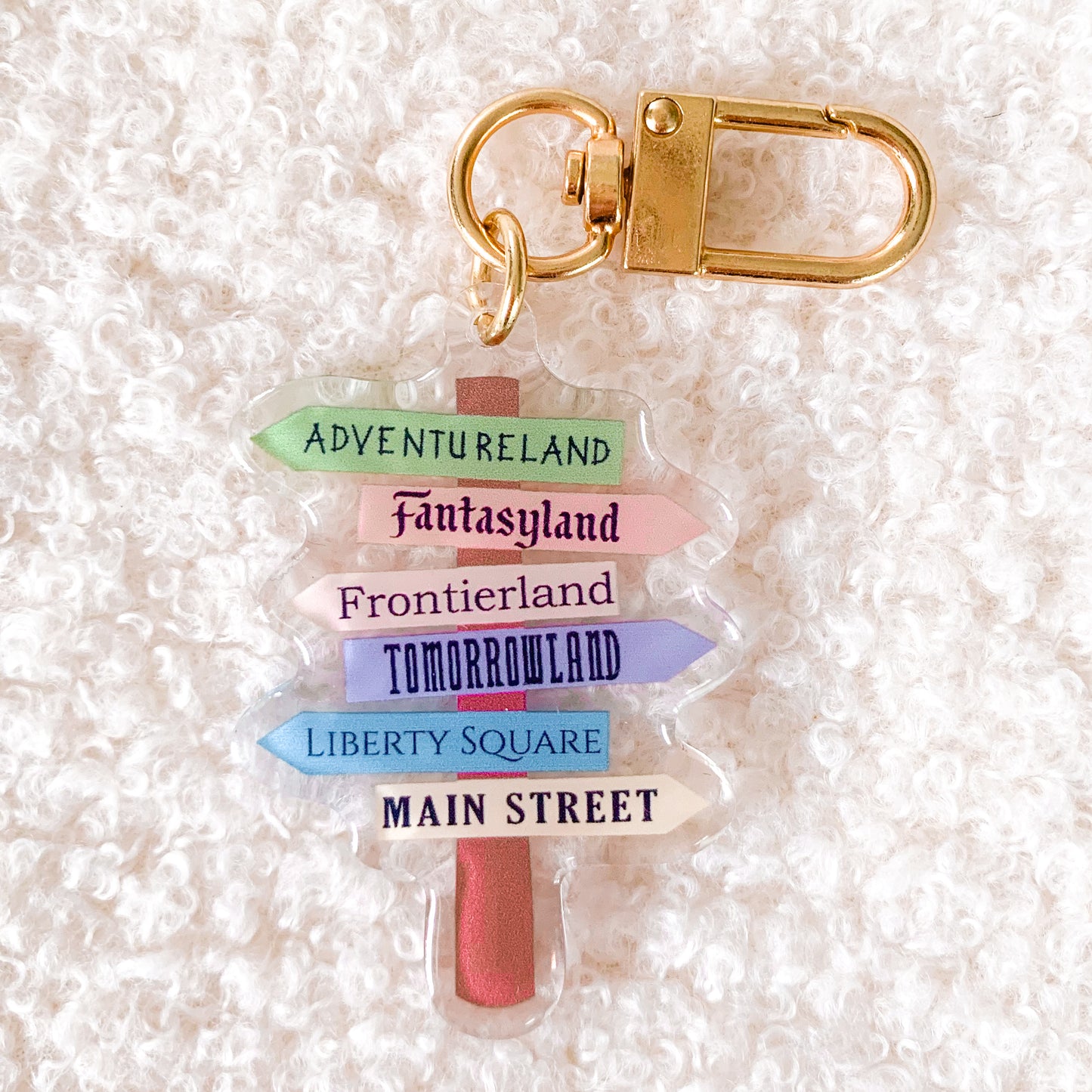 Magical Land Sign Bag Charm