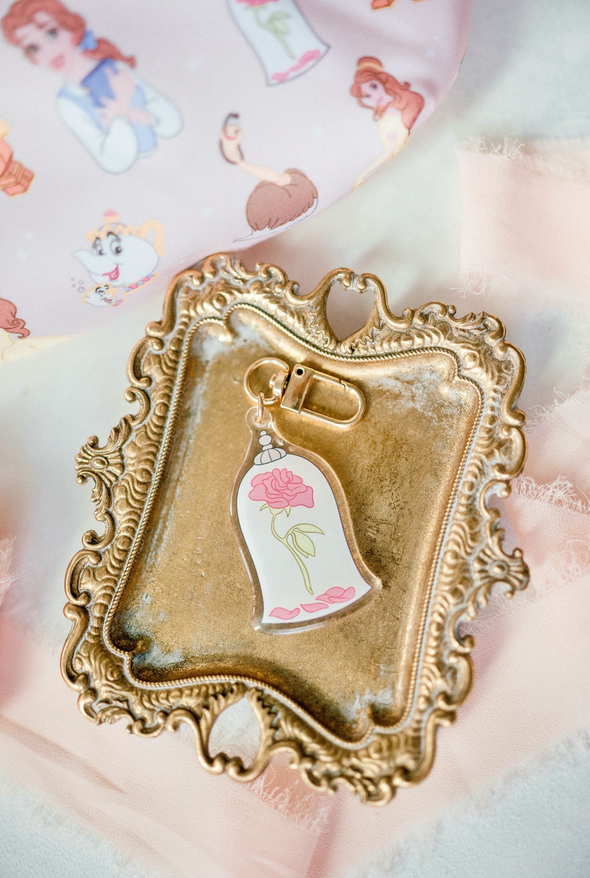 Enchanted Rose Bag Charm