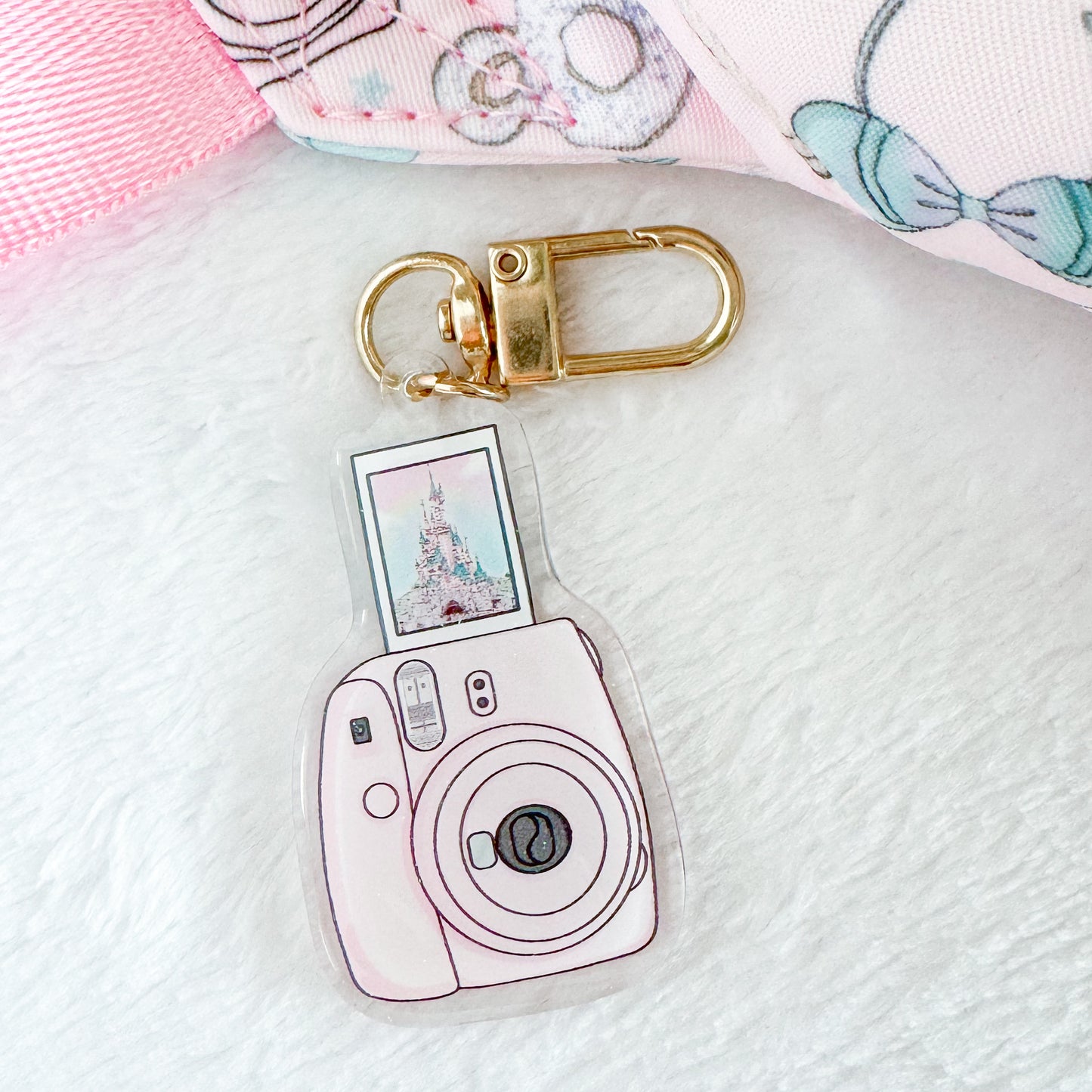 Pink Camera Bag Charm