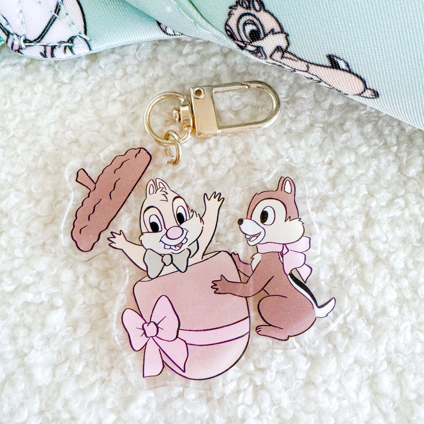 Acorn Chipmunks Bag Charm