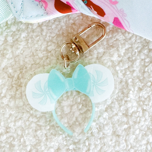 Mint Holiday Ears Bag Charm