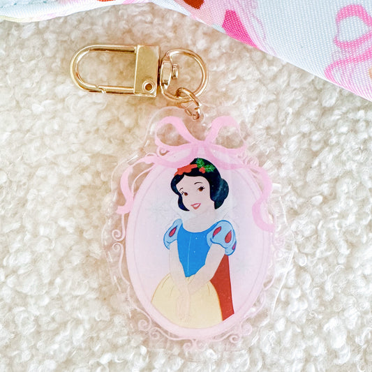 Snow Princess Holiday Bag Charm