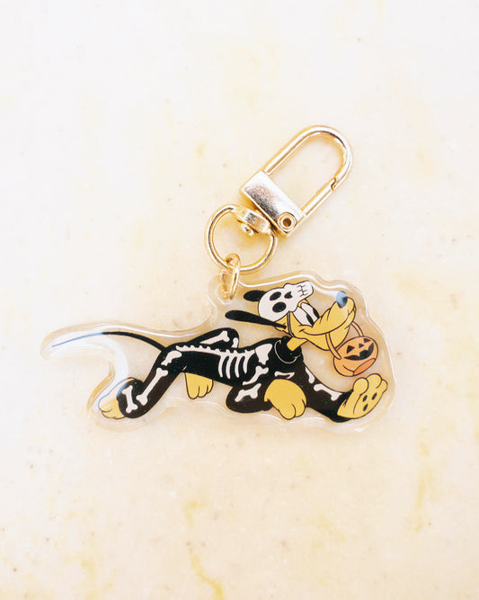 Skeleton Dog Bag Charm