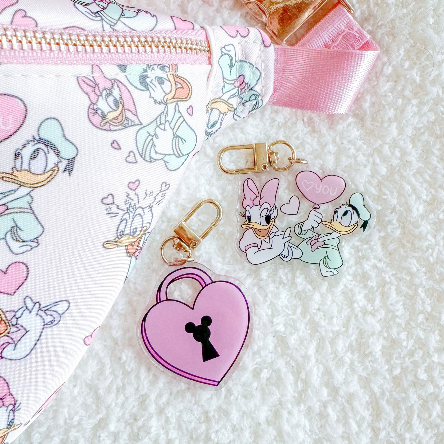 Ducks in Love Bag Charm