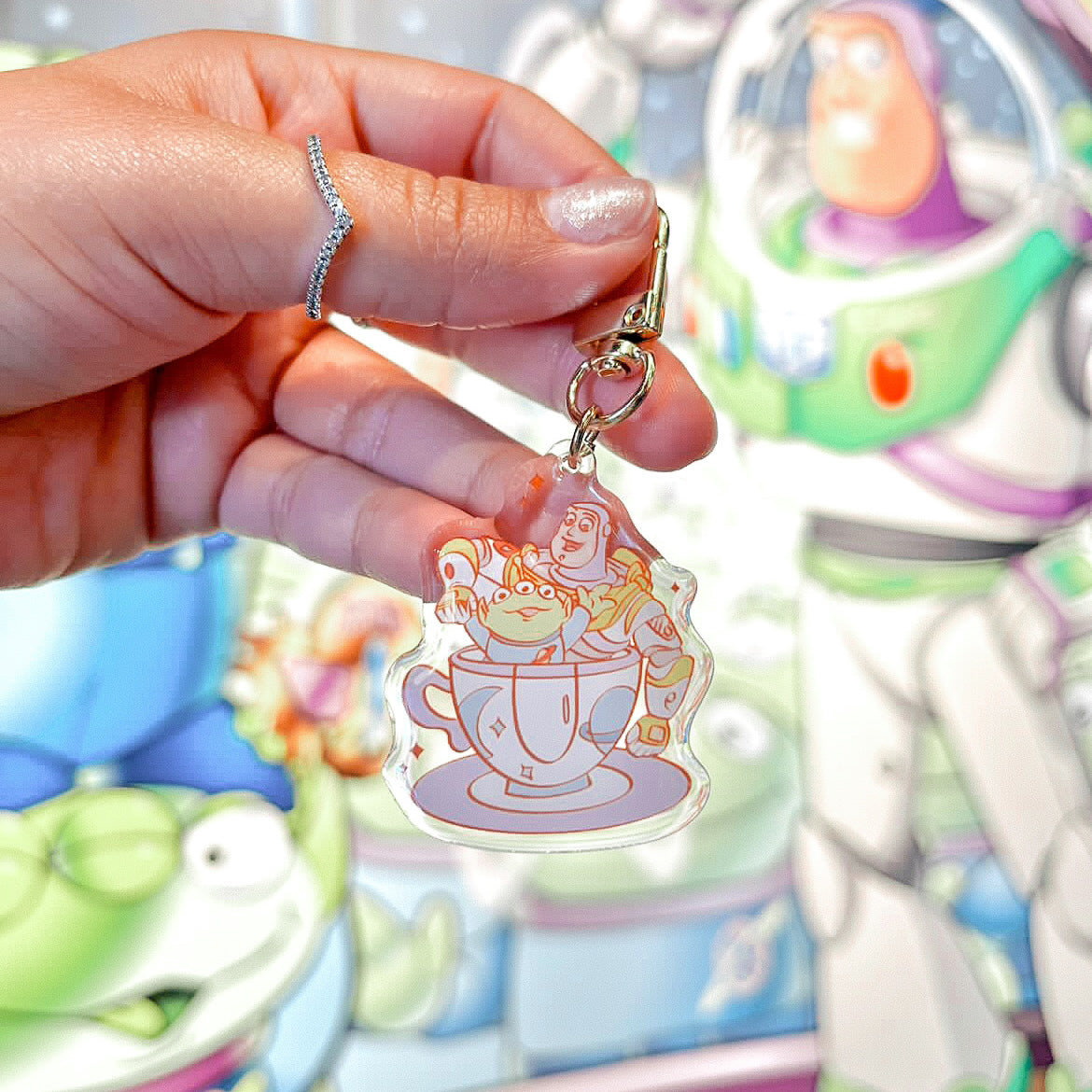 Space Ranger & Alien Bag Charm